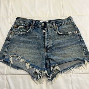 AGOLDE Parker denim shorts